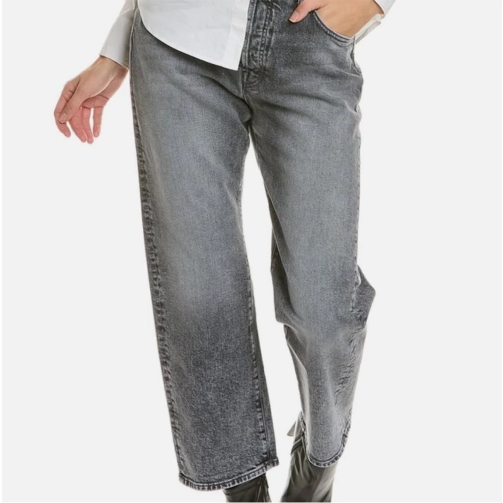 MOTHER Gray Straight Leg Jeans